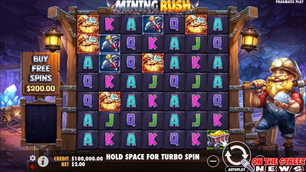 Mining Rush: Tumbling Reels dan Multiplier Bikin Untung Berlipat!